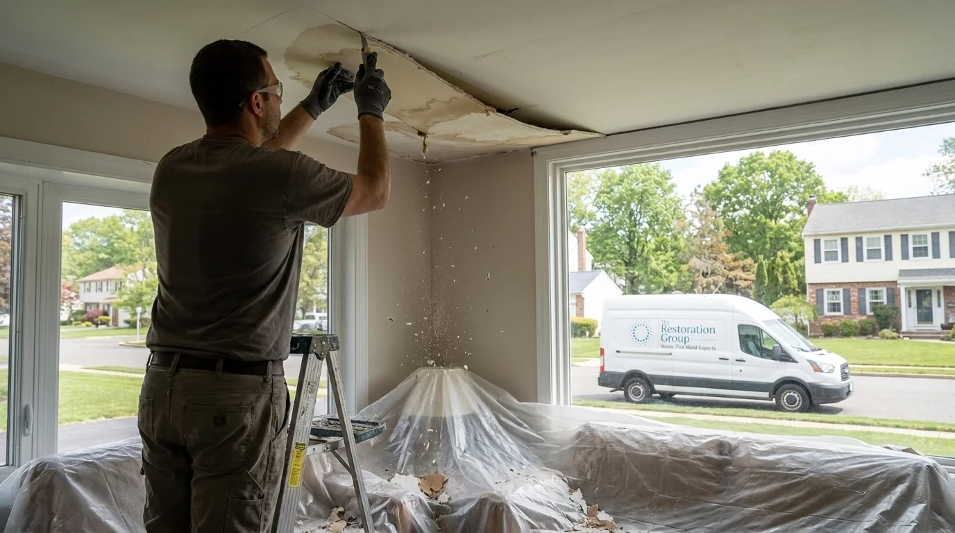 Ceiling Water Damage Repair